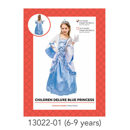 Children Blue Princess Costume 6-9 years image 0