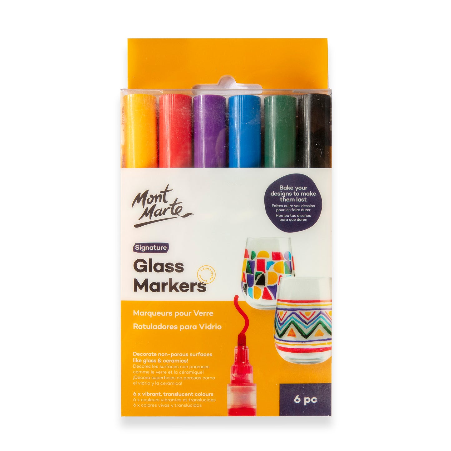 Glass Markers 6pc image 0