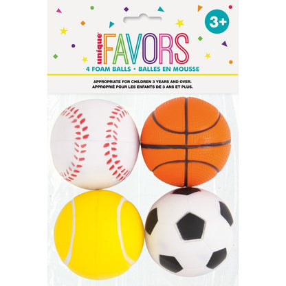 4 FOAM BALLS image 0