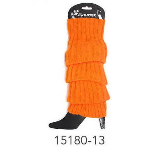 Plain Leg Warmer (Chunky Knit) (Orange) image 0
