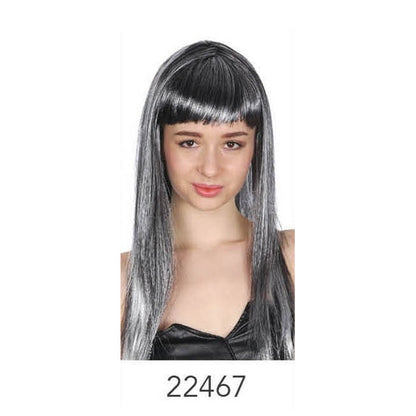 Long Wig with Fringe Grey image 0