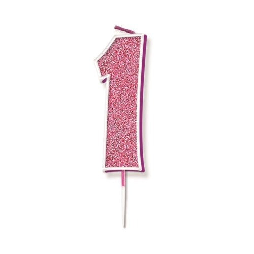 CANDLE GLITTER #1 PINK image 0