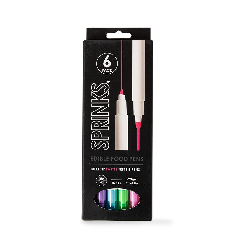 SPRINKS Edible Food Pen Set - PASTEL PACK (Pack of 6) image 0