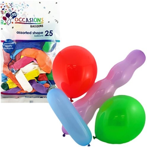 Assorted Shape Balloons 25pk image 0
