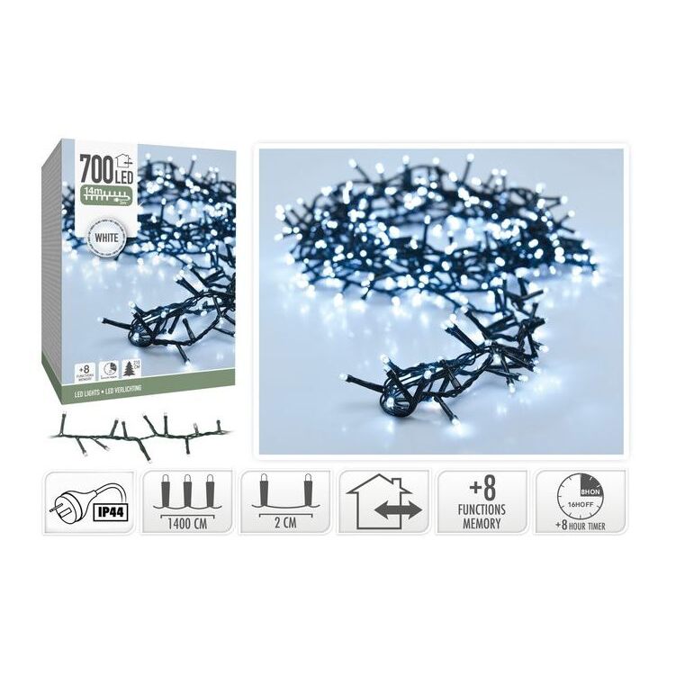 Snake Lights 700LED White IP44 14M image 0