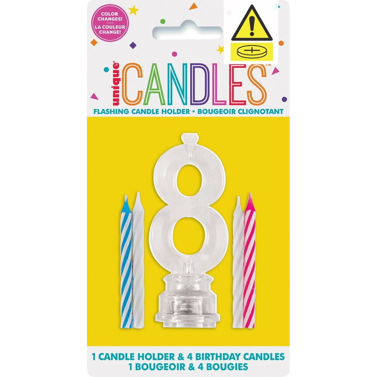 FLASHING BIRTHDAY CANDLE 8 image 0