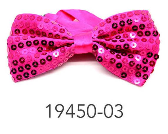 Bow Tie (Sequin) Small (Hot Pink) image 0