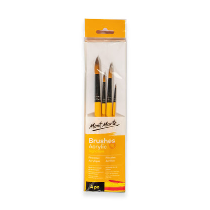 Gallery Series Brush Set Acrylic 4pc image 0