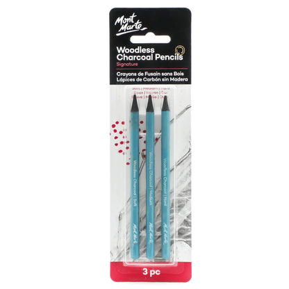 Woodless Charcoal Pencils 3pc image 0