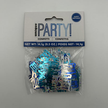 Blue Happy Birthday Table Confetti 14g image 0