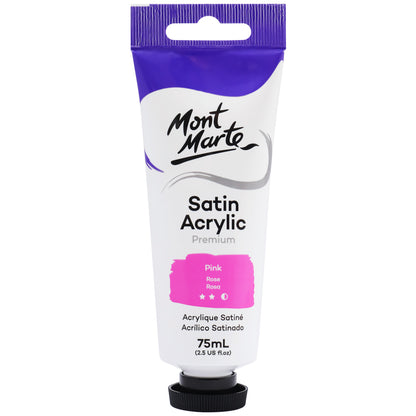 Satin Acrylic 75ml - Pink image 0