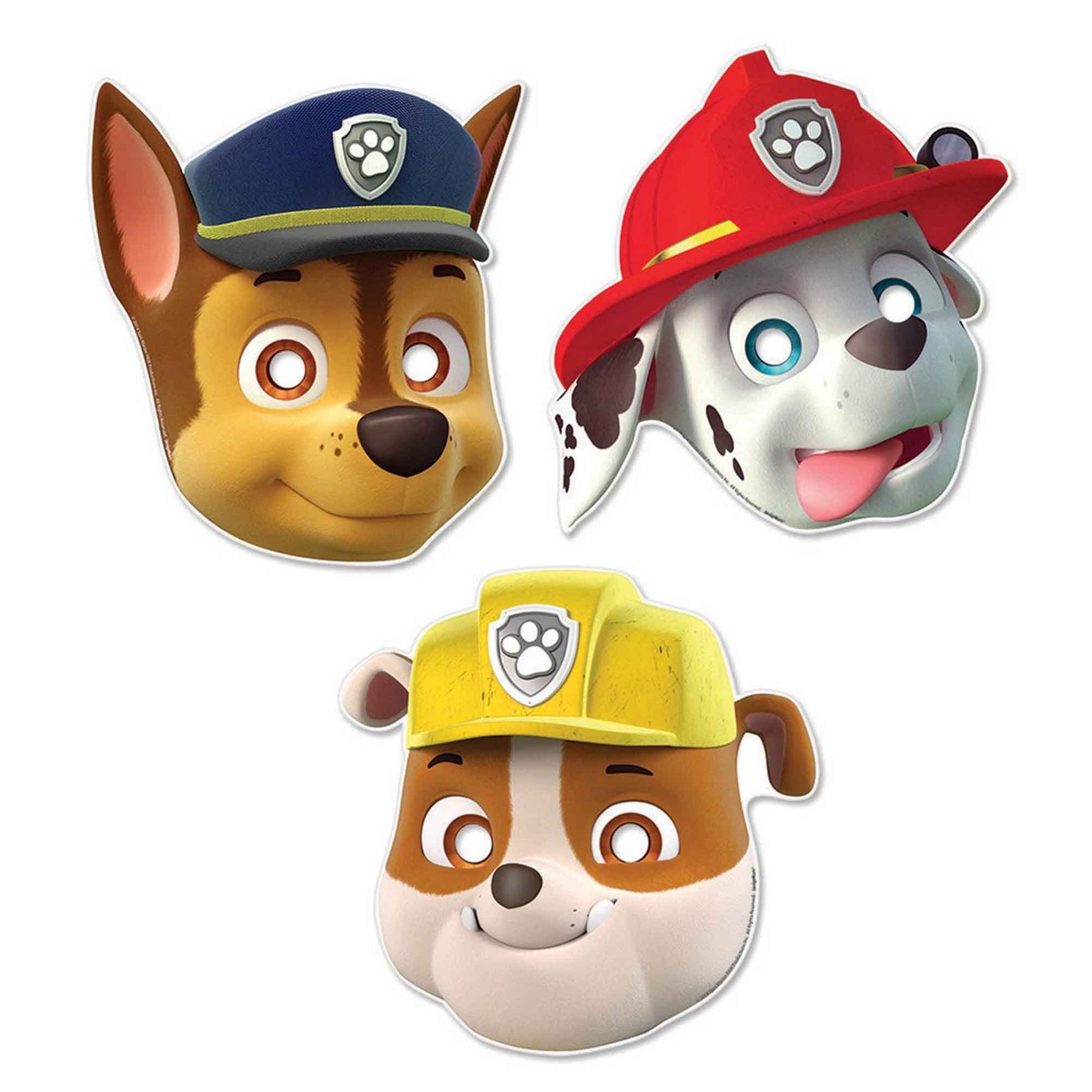 8 Paw Patrol Paper Masks image 0