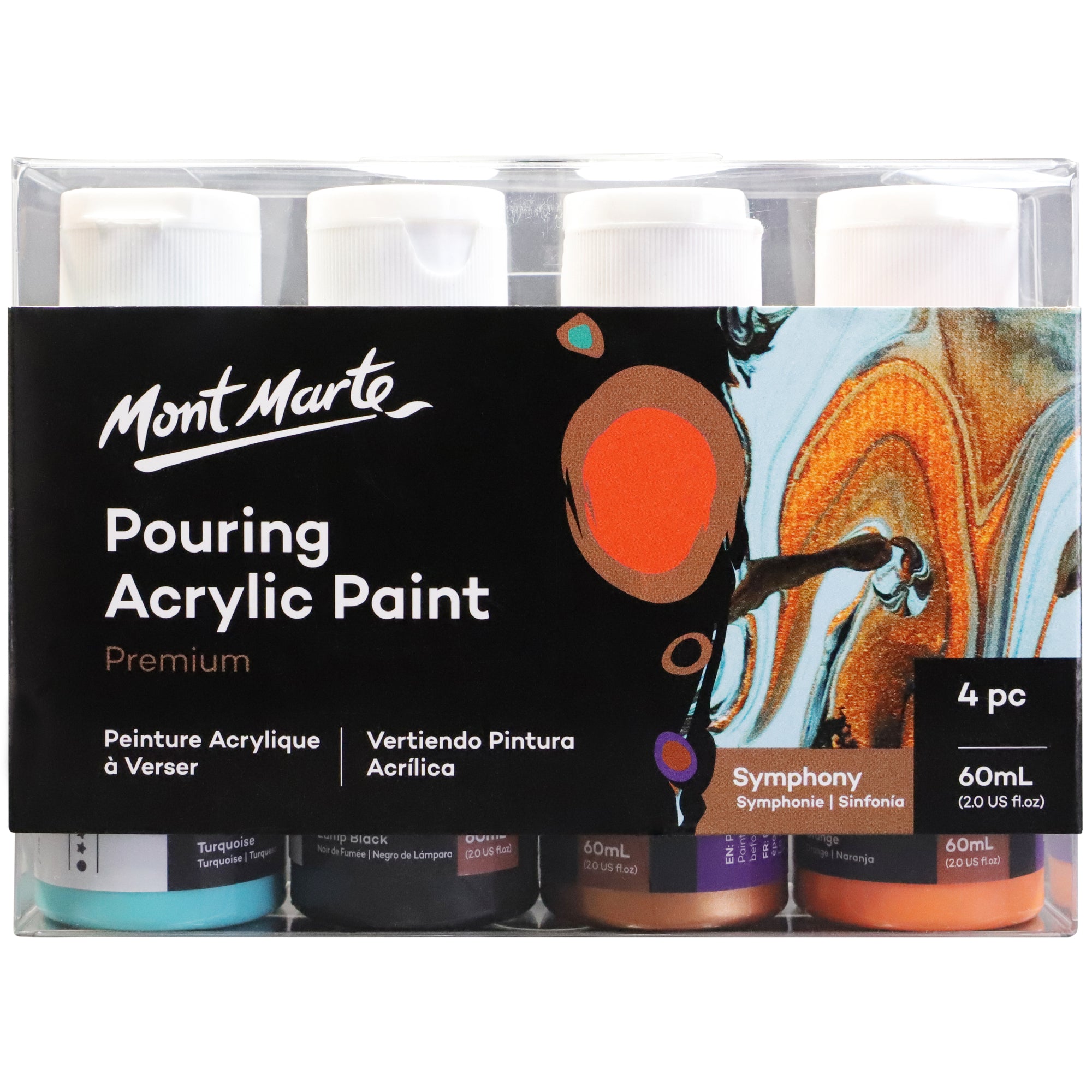 Pouring Acrylic 4pc x 60ml - Symphony image 0