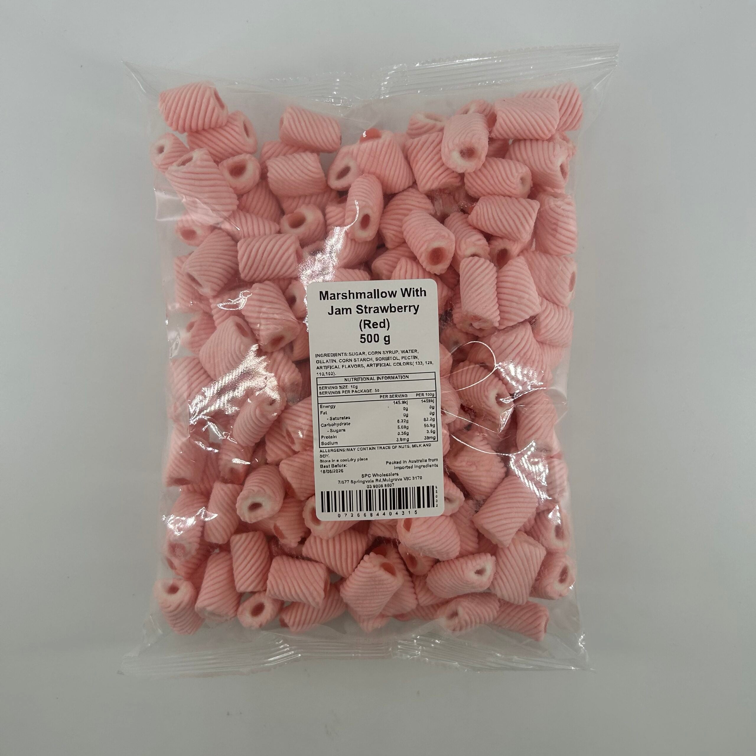 Marshmallow With Jam Strawberry (Red) 500g image 0