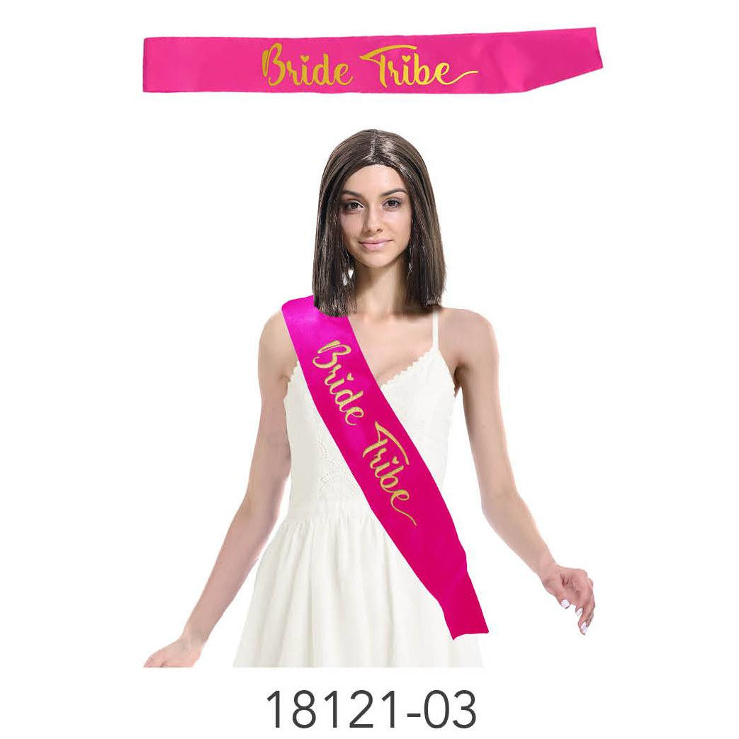 Party Sash (Bride Tribe) (Hot Pink) image 0