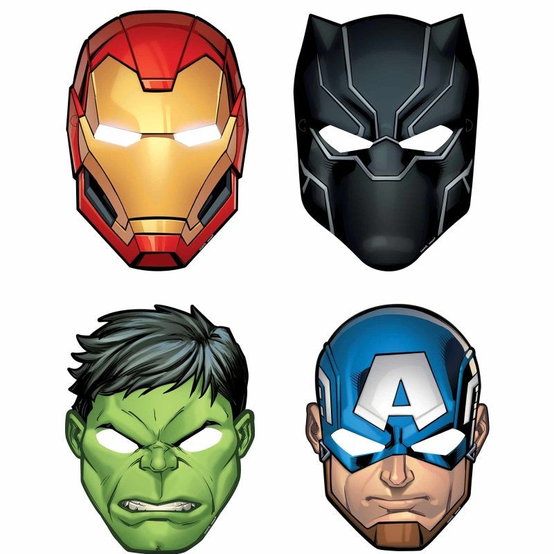8 Marvel Powers Unite Paper Masks image 0