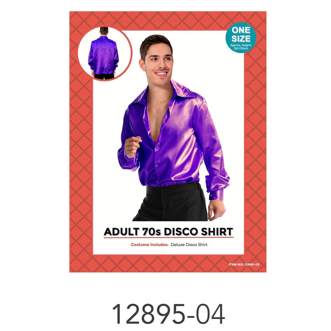 Adult Disco Shirt Purple image 0
