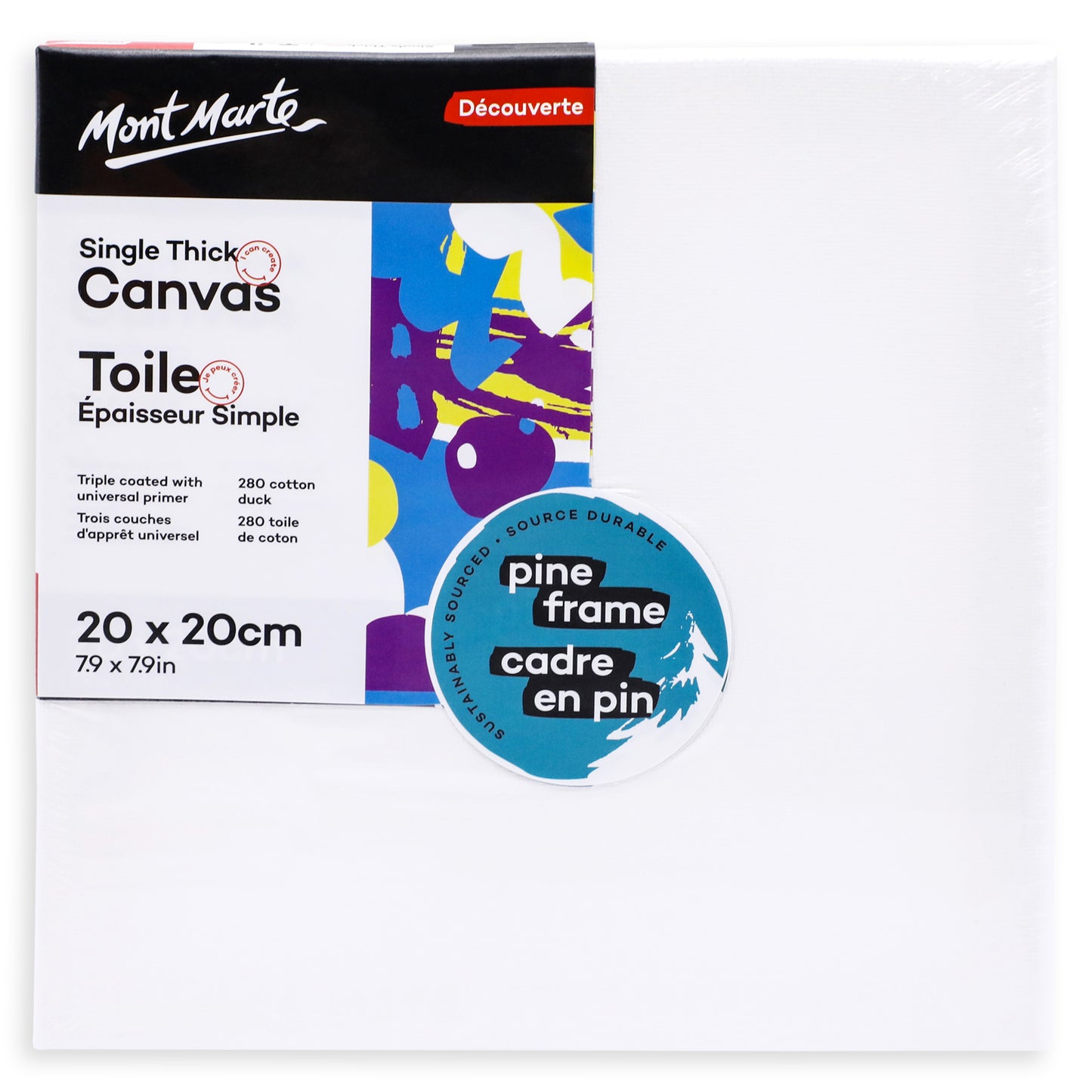 Discovery Canvas Single Thick 20x20cm image 0