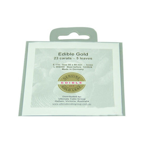 5pk Premium Edible 23K Gold Leaf Loose Booklet 80x80mm image 0