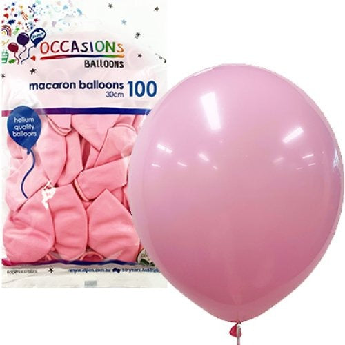 Pastel 30cm Latex Balloons 100pk - Light Pink image 0