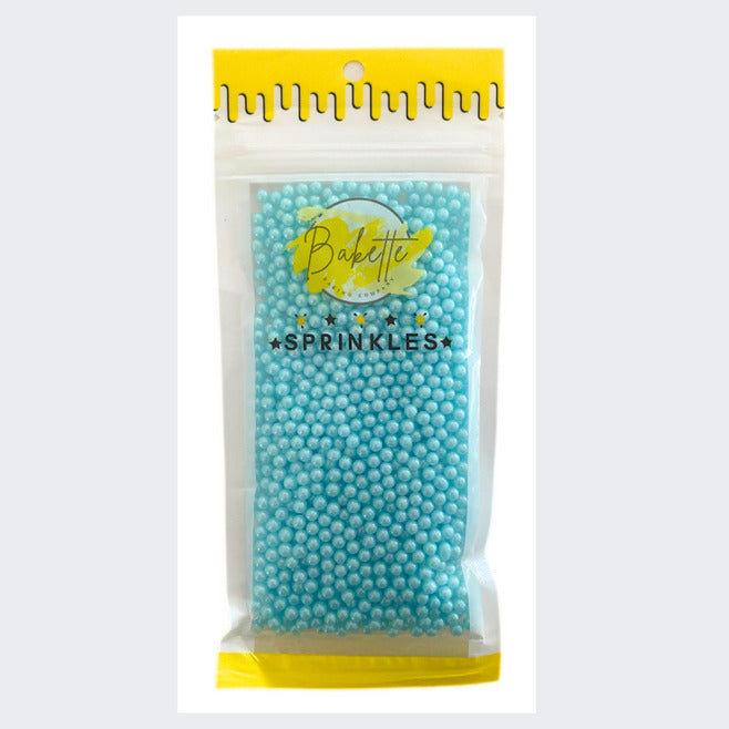 Pearly Sky Blue Sugar Pearls image 0