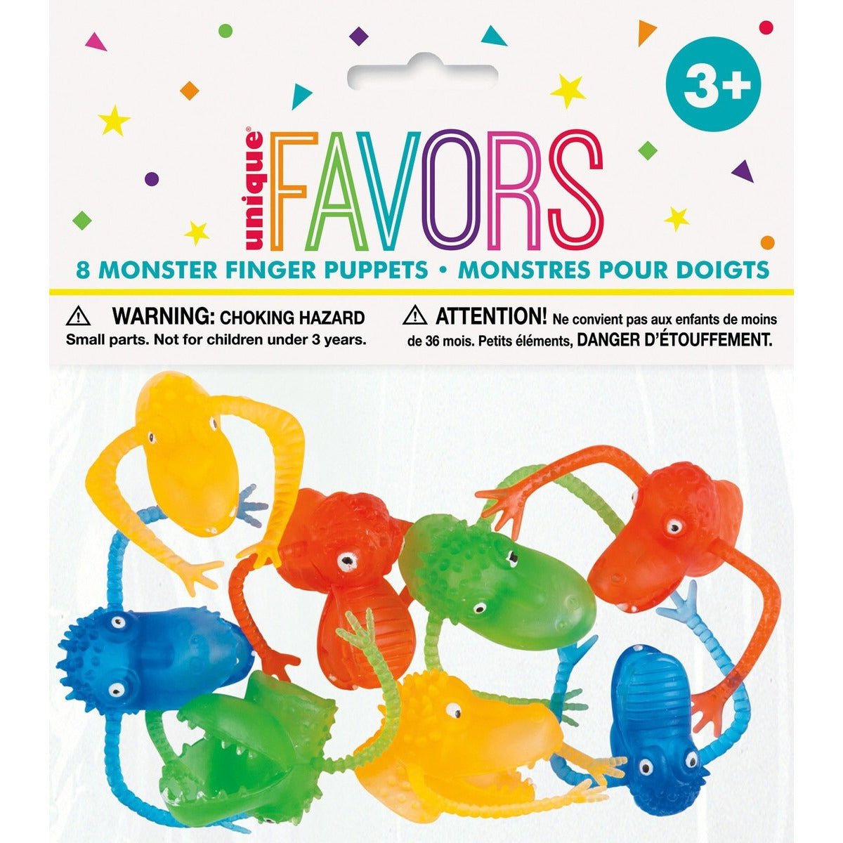 8 MONSTER FINGER PUPPETS image 0