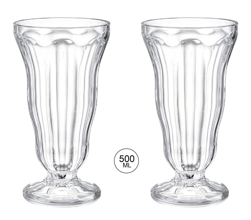 Acrylic Plastic Tall Series Desert Cup-500ML image 0
