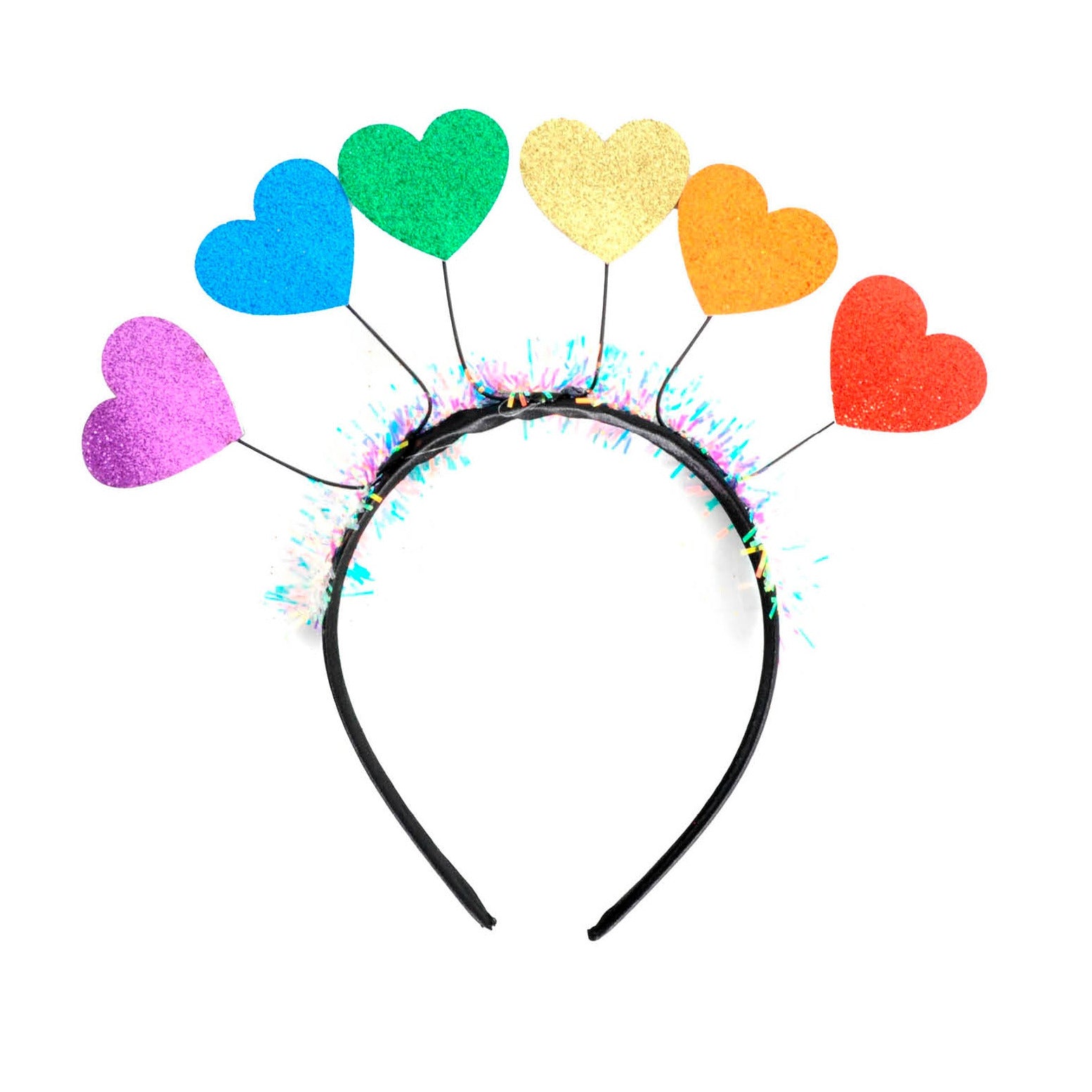 Rainbow hearts headband image 0