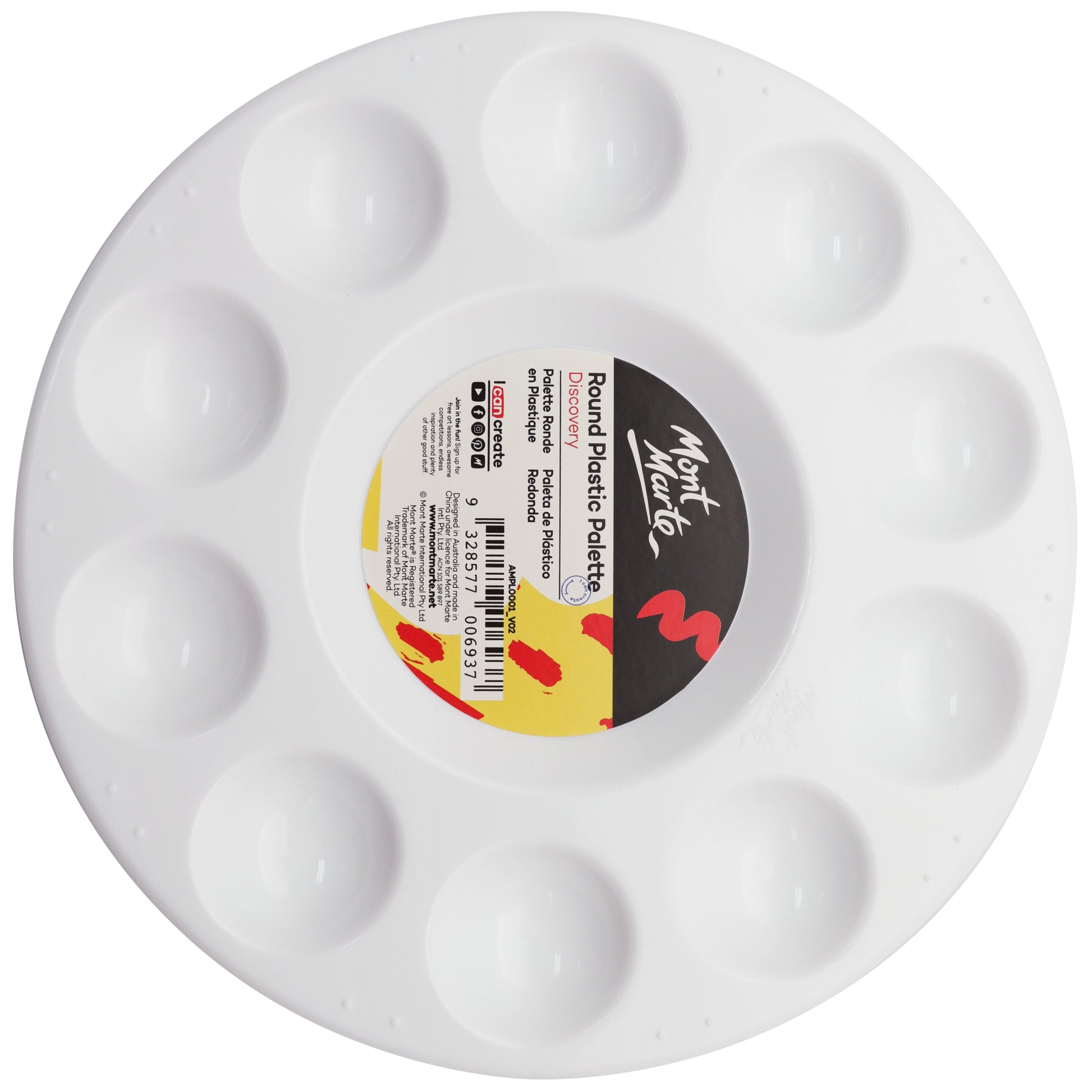Round Plastic Palette 17cm image 0