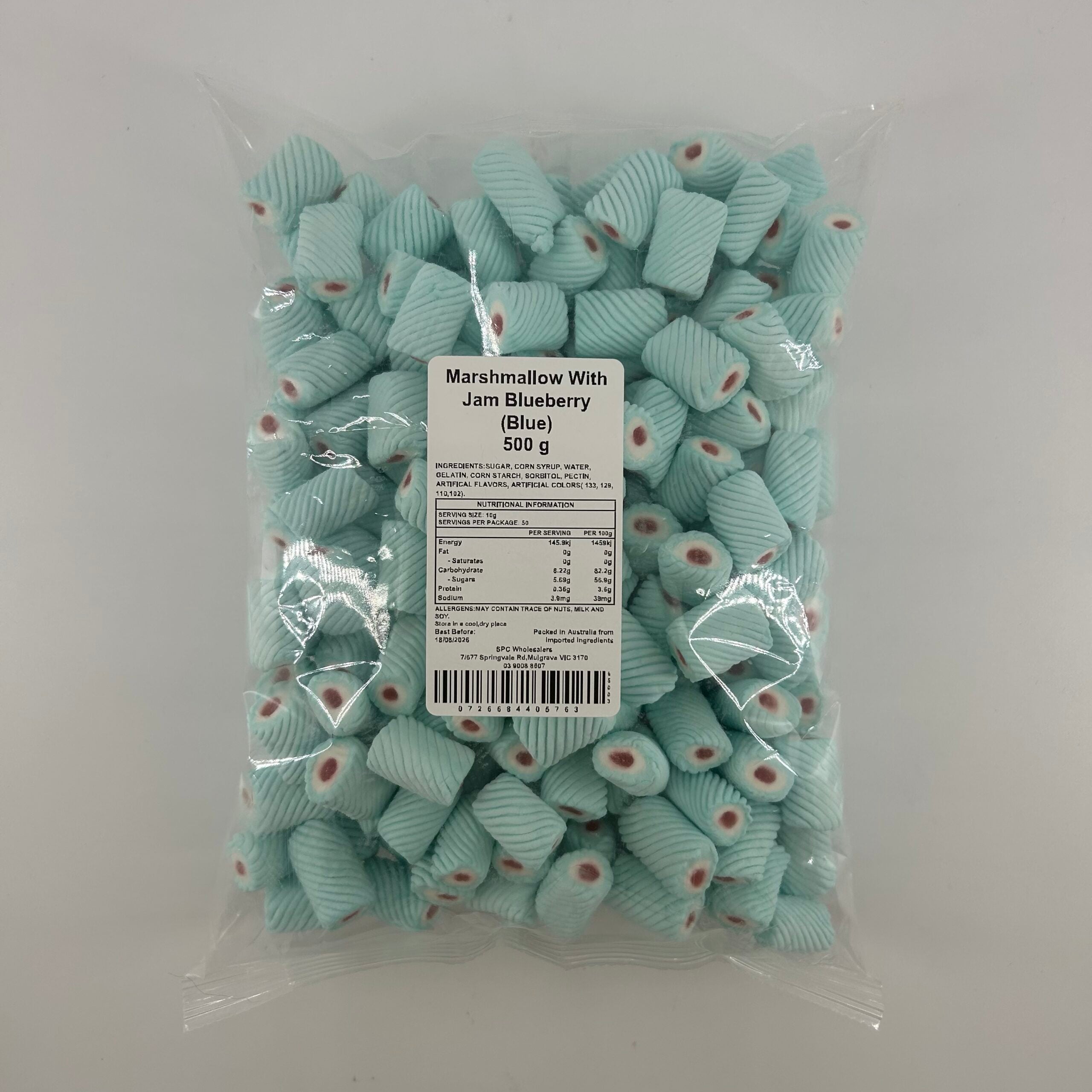 Marshmallow With Jam Blueberry (Blue) 500g image 0