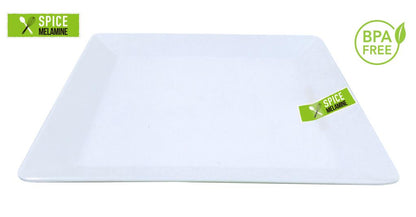 White Melamine Square Platter - 28CM x 28CM image 0
