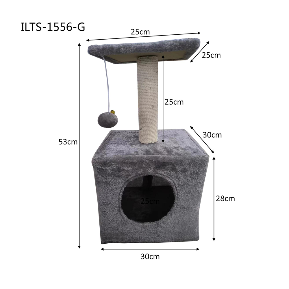 Purrfect Cat Pole 2 Level 30*20*53cm Grey image 0