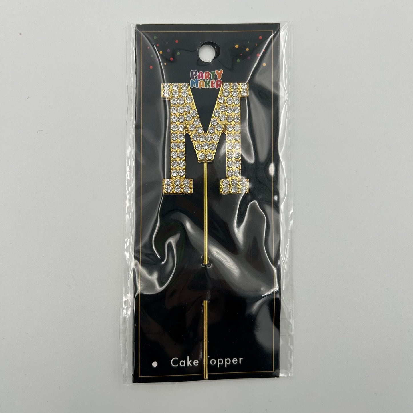 Gold Letter Cake Topper - M image 0