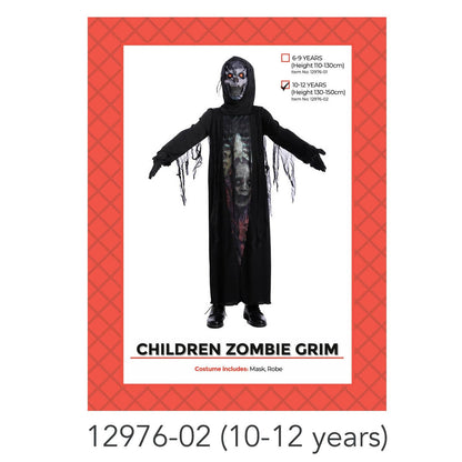 Children Zombie Grim Costume 10-12 years image 0