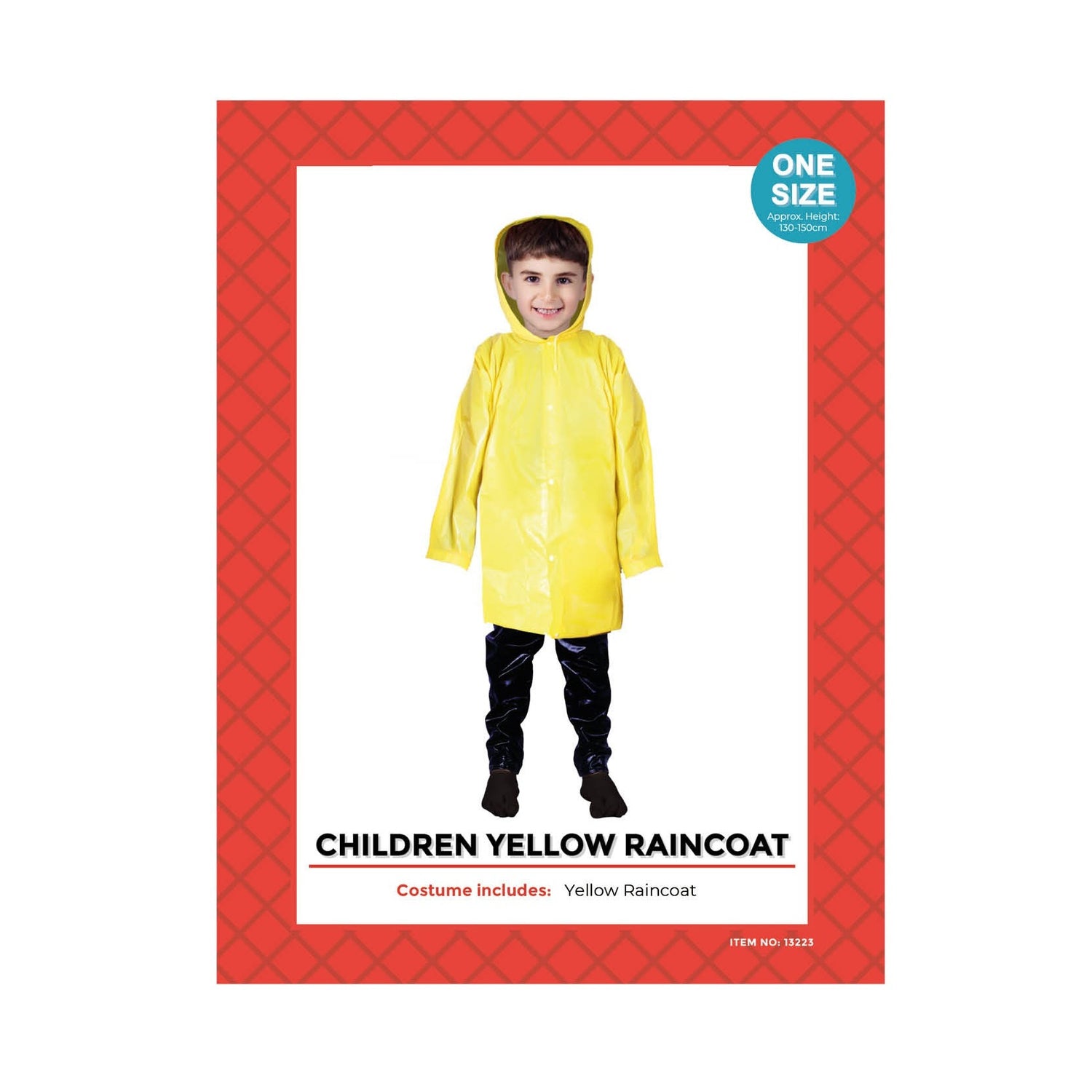 Children Yellow Raincoat Costume image 0