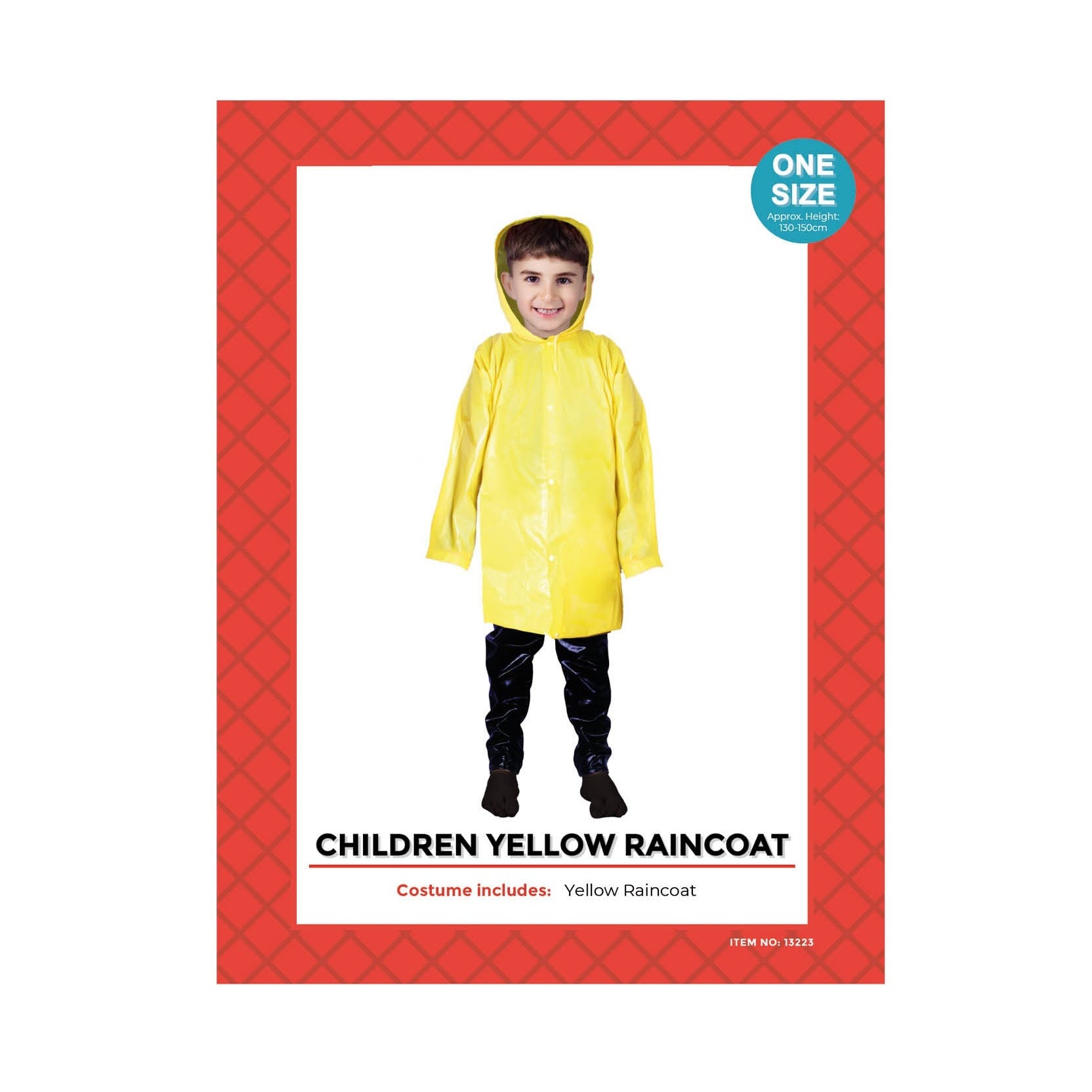 Children Yellow Raincoat Costume image 0