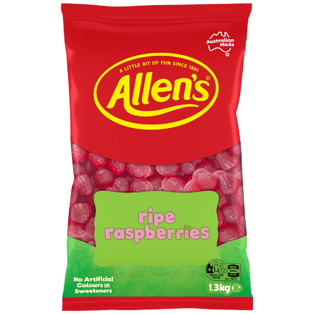 Allens Ripe Raspberries 1.3KG image 0