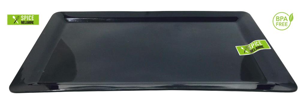 Black Series Melamine Rectangular Platter - 48.4CM x 30CM x 1.75CM image 0