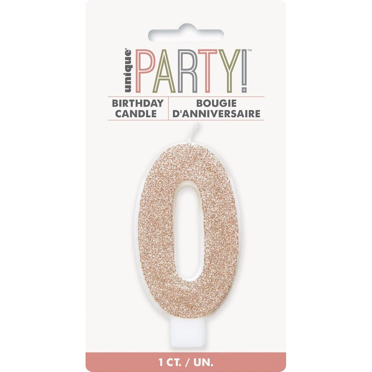 NUMERAL CANDLE 0 - ROSEGOLD image 0