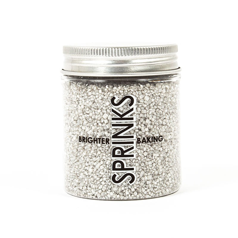 SILVER Sanding Sugar (85g) image 0