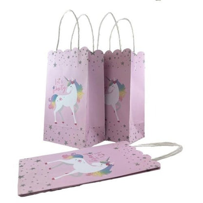 PAPER PARTYBAGS - UNICORN 5pk image 0