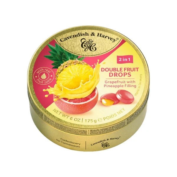 Cavendish & Harvey Duo Grapefruit/Pineapple 175g image 0