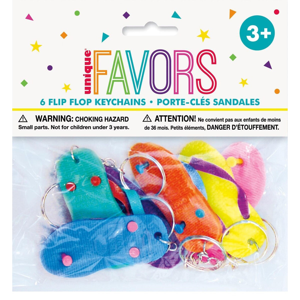 6 FLIP-FLOP KEYCHAINS image 0