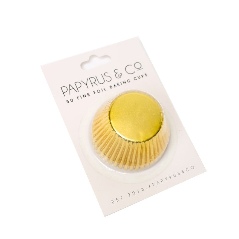 Standard GOLD Foil Baking Cups (50 pack) - 50mm Base image 0