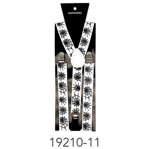 Suspender (Pattern) White with Black Webs image 0