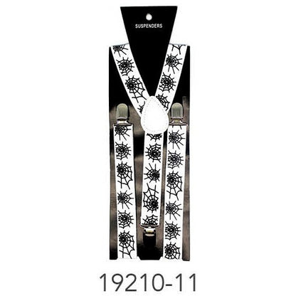 Suspender (Pattern) White with Black Webs image 0