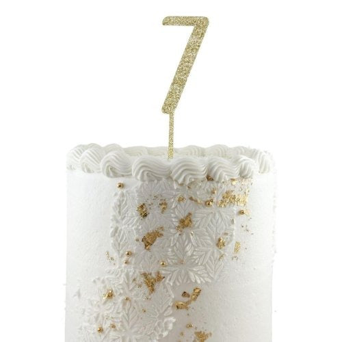 CAKE TOPPER GLITTER GOLD #7 image 0