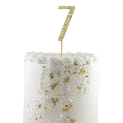 CAKE TOPPER GLITTER GOLD #7 image 0