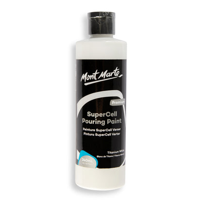 SuperCell Pouring Paint 240ml - White image 0