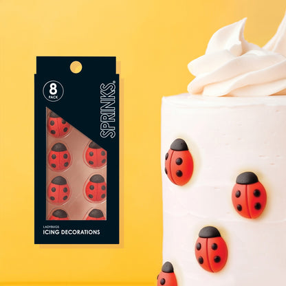 SPRINKS Icing Decorations - LADYBUGS (10 pieces) image 0